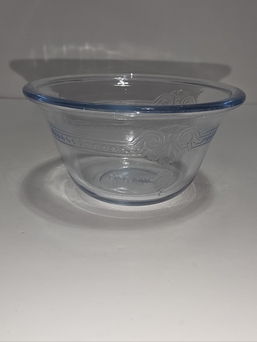 Vintage Fire-King Anchor Hocking Clear Glass Bowl  Rim 5"